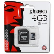 Cartão Micro SD 4GB